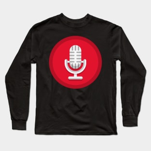On air live podcast microphone Long Sleeve T-Shirt